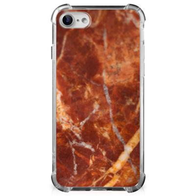 iPhone SE 2022/2020 | iPhone 8/7 Anti-Shock Hoesje Marmer Bruin iPhone SE 2022/2020 | iPhone 8/7 Anti-Shock Hoesje Marmer Bruin