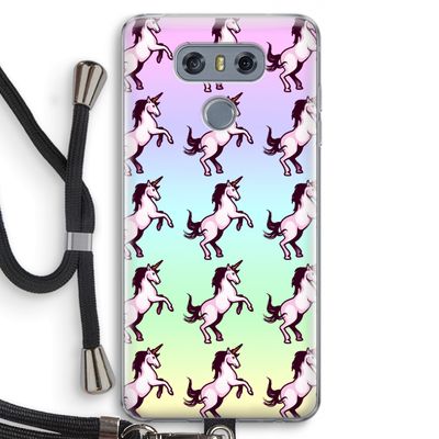 Musketon Unicorn: LG G6 Transparant Hoesje met koord