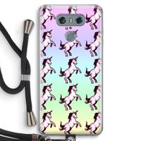Musketon Unicorn: LG G6 Transparant Hoesje met koord
