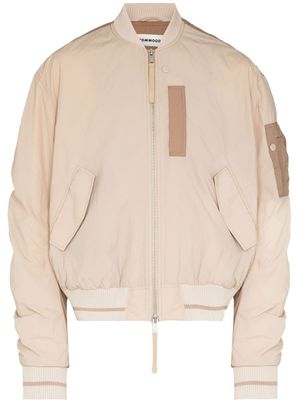 Tom Wood veste bomber Purth - Tons neutres