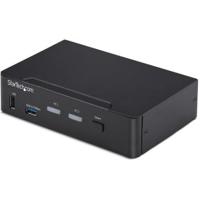 StarTech.com 2-Port DisplayPort KVM Switch, 4K 60Hz, DP 1.2, HDCP 1.4, EDID Beheer, 2-Port USB 3.0 H