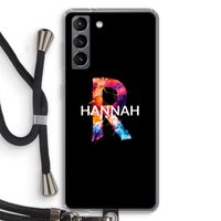 Abstract Spectrum: Samsung Galaxy S21 Transparant Hoesje met koord