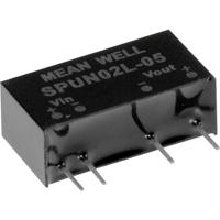 Mean Well SPUN02N-12 DC/DC-converter 167 mA 2 W Aantal uitgangen: 1 x Inhoud 1 stuk(s) - thumbnail