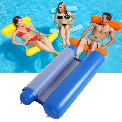 Opvouwbare dubbel-Purpose rugleuning hangmat met net grootte: 130x73cm (Sapphire Blue)