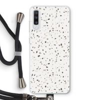 Terrazzo N°14: Samsung Galaxy A70 Transparant Hoesje met koord