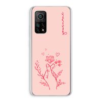 Giving Flowers: Xiaomi Mi 10T 5G Transparant Hoesje Giving Flowers: Xiaomi Mi 10T 5G Transparant Hoesje
