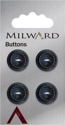 Milward Knoop met Werkje Blauw 15mm (4 stuks)