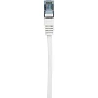 Renkforce RF-5043914 RJ45 Netwerkkabel, patchkabel CAT 6A S/FTP 1.00 m Wit Snagless, Vlambestendig 1 stuk(s) - thumbnail