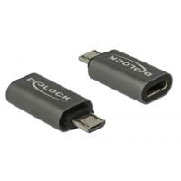 DeLOCK DeLOCK Adapter USB 2.0 Micro-B male to USB Type-C 2.0 fem - thumbnail