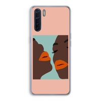 Orange lips: Oppo A91 Transparant Hoesje