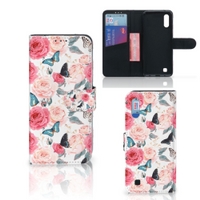 Samsung Galaxy M10 Hoesje Butterfly Roses - thumbnail