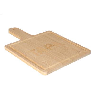 Tapas serveerplank bamboe hout - met handvat - 30 x 20 x 1 cm - keuken borrelplank/tapasplank