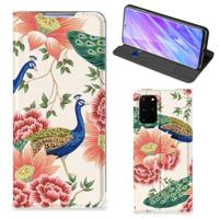 Smartphone hoesje voor Samsung Galaxy S20 Plus Pink Peacock