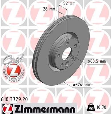 Remschijf Coat Z 610372920