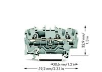 2002-1301  - Feed-through terminal block 5,2mm 24A 2002-1301 - thumbnail