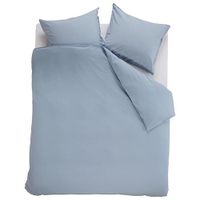 Beddinghouse Dekbedovertrek Organic Basic Blauw-Lits-jumeaux (240 x 200/220 cm)