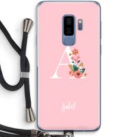 Pink Bouquet: Samsung Galaxy S9 Plus Transparant Hoesje met koord Pink Bouquet: Samsung Galaxy S9 Plus Transparant Hoesje met koord