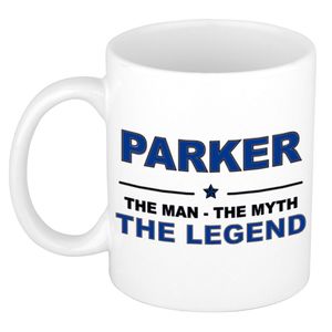 Parker The man, The myth the legend cadeau koffie mok / thee beker 300 ml