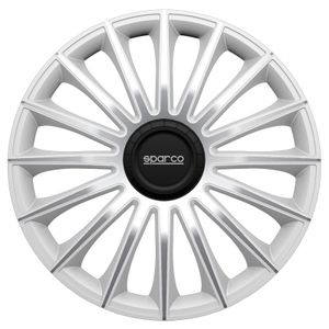 4-Delige Sparco Wieldoppenset Treviso 13-inch zilver SP1392SV