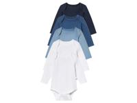 lupilu 5 baby rompers (62/68, Wit/donkerblauw/blauw)