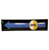 Opel Pijl Emaille Bord - 60 x 15cm Opel Pijl Emaille Bord - 60 x 15cm