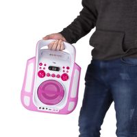 Fenton SBS30P draagbare karaoke set met Bluetooth, CD+G en microfoons - thumbnail