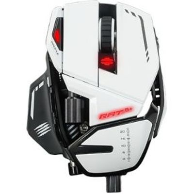 Mad Catz R.A.T. 8+ muis USB Optisch 16000 DPI Rechtshandig [MR05DCINWH000-0]