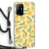 Citroenen: Oppo A94 5G Transparant Hoesje met koord