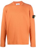Stone Island pull à patch logo - Orange