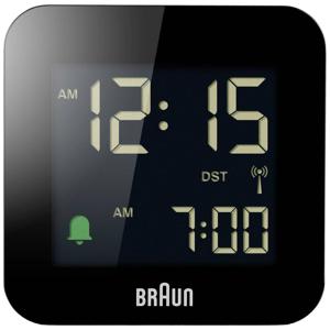 Braun BC08B-DCF Wekker Zendergestuurd Zwart Negatief display