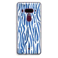 Blauwe nerven: HTC U12+ Transparant Hoesje
