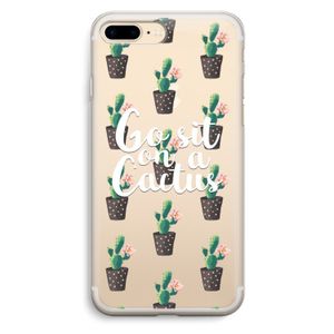 Cactus quote: iPhone 7 Plus Transparant Hoesje