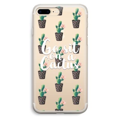 Cactus quote: iPhone 7 Plus Transparant Hoesje
