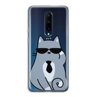 Cool cat: OnePlus 7 Pro Transparant Hoesje