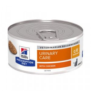 Hill&apos;s Prescription Diet C/D Multicare Urinary Care nat kattenvoer met kip blik 2 trays (48 x 156 g)