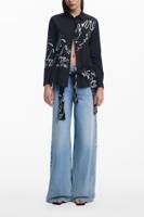 Overhemd met inktletters - BLACK - M