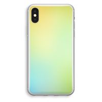 Minty mist pastel: iPhone X Transparant Hoesje