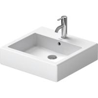 Duravit Vero wastafel 50x47cm met kraangat en overloop met wondergliss wit 04545000001 - thumbnail