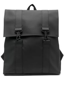 Rains MSN logo-debossed waterproof backpack - Noir