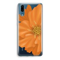 Orange Ellila flower: Huawei P20 Transparant Hoesje