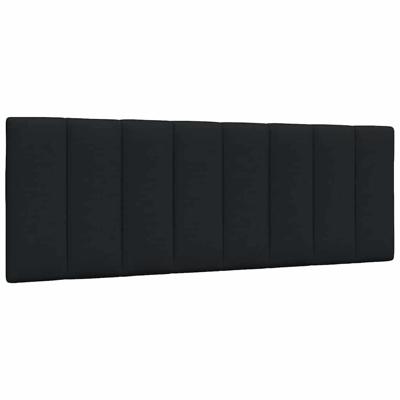 Hoofdbordkussen "Hanko" 140 cm stof zwart