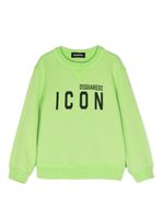 DSQUARED2 KIDS long-sleeve cotton jumper - Vert - thumbnail