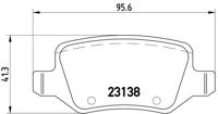 Remmenset, remschijf BREMBO, Remschijftype: Massief, Inbouwplaats: Achteras: , u.a. für Mercedes-Benz