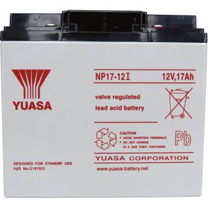 Yuasa NP17-12 Loodaccu 12 V 17 Ah Loodvlies (AGM) (b x h x d) 181 x 167 x 76 mm M5-schroefaansluiting Onderhoudsvrij, VDS-certificering