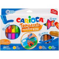 Verfstift carioca temperello set a 24 kleuren