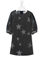 Stella McCartney Kids chemise en jean à étoiles imprimées - Gris - thumbnail