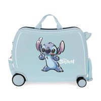 Stitch rol zit kinderkoffer Ride On ABS meisjes blauw - thumbnail