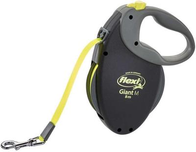 TRIXIE NEON GIANT M 8 m Zwart, Geel Hond Intrekbare riem