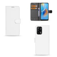 OPPO A74 4G | Book Cover | Wit met Pasjeshouder