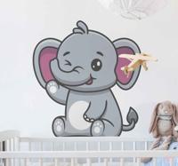 Dieren stickers Baby olifant - thumbnail